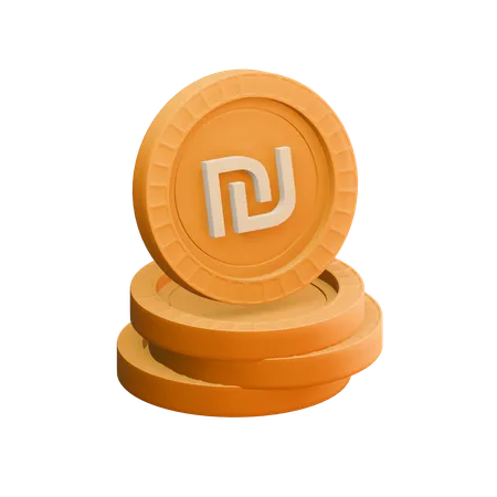 Israeli new shekel  3D Icon