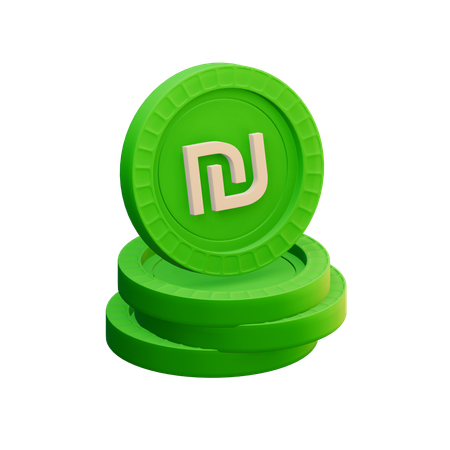 Israeli new shekel  3D Icon