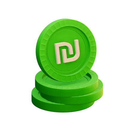 Israeli new shekel  3D Icon