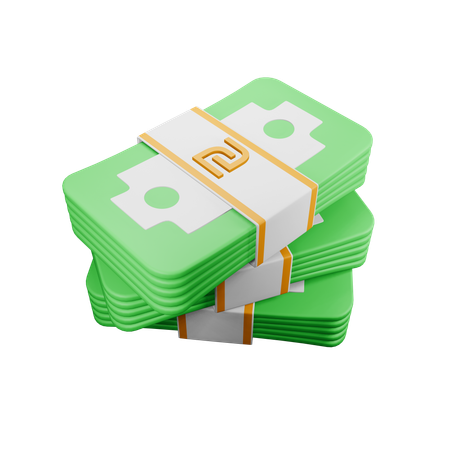 Israeli new shekel  3D Icon