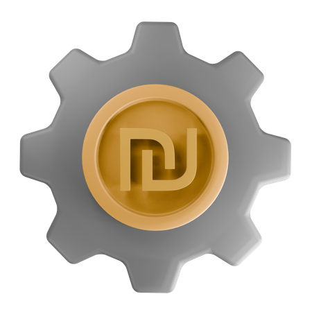 Israeli new shekel  3D Icon