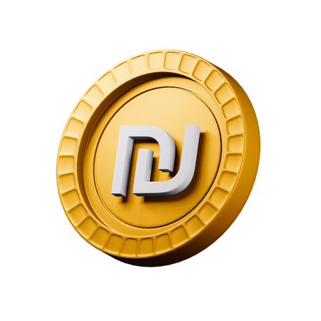 Israeli new shekel  3D Icon