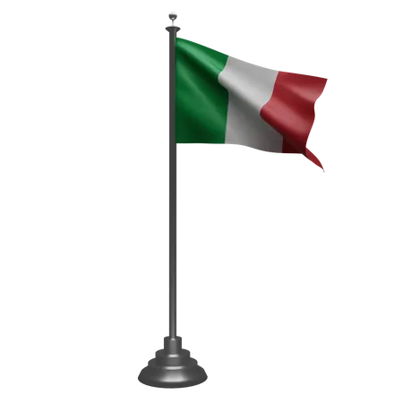 Italian Flag  3D Illustration