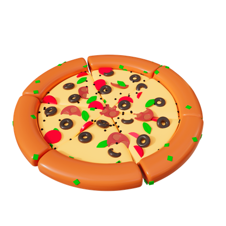 Italian Pizza  3D Icon