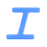 3d italic font emoji