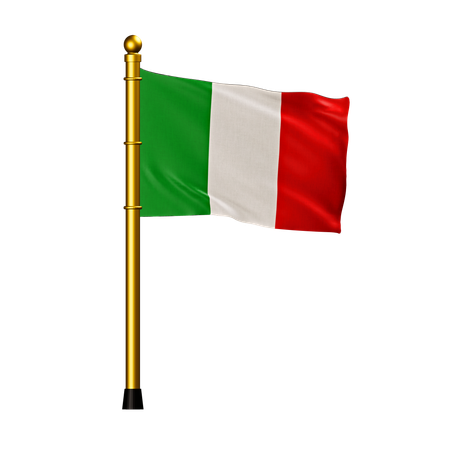 Italien Flagge  3D Icon