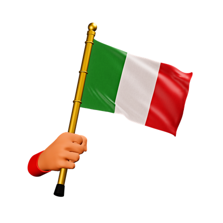 Italien Flagge  3D Icon