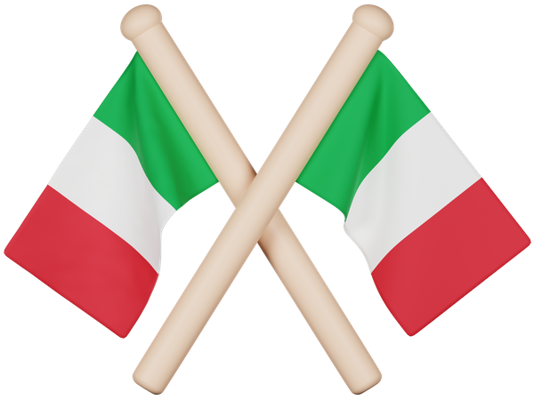 Italien Flagge  3D Icon