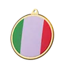 Italy Flag Medal Badge