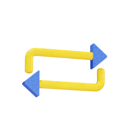 Iteration Arrows  3D Icon