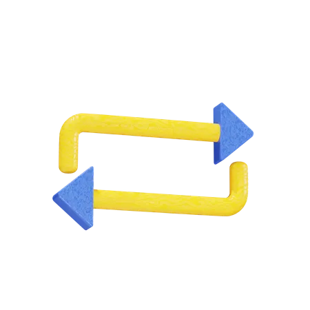 Iteration Arrows  3D Icon