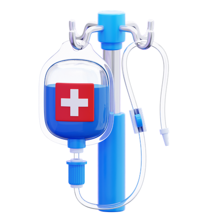 IV Drip Infusion  3D Icon