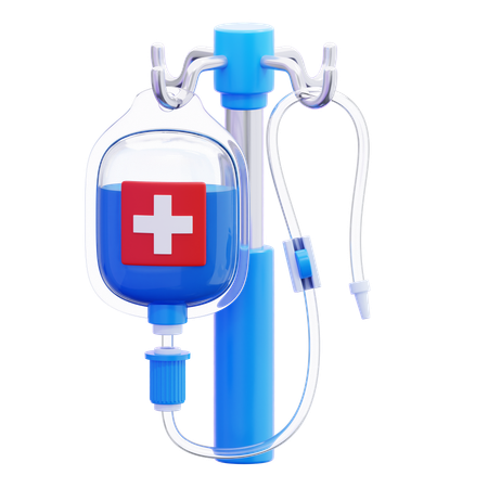 IV Drip Infusion  3D Icon