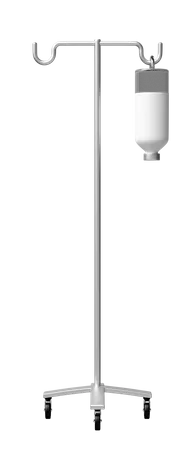 3 D Saline Pole Isolated 3D Icon