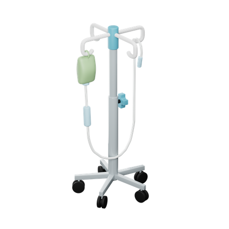 IV Stand with Bag  3D Icon