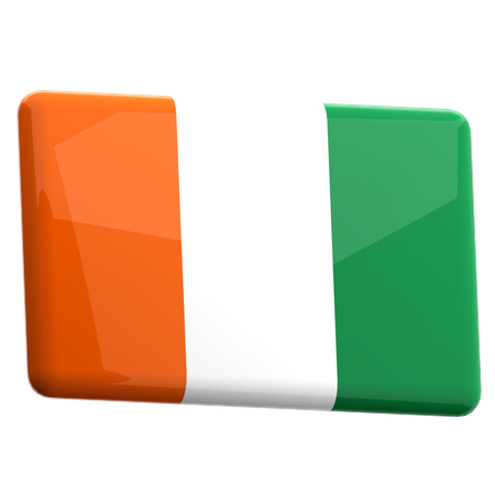 Ivory Coast  3D Icon
