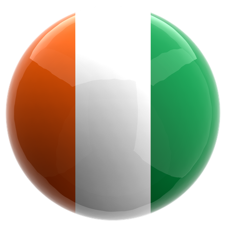 Ivory Coast  3D Icon