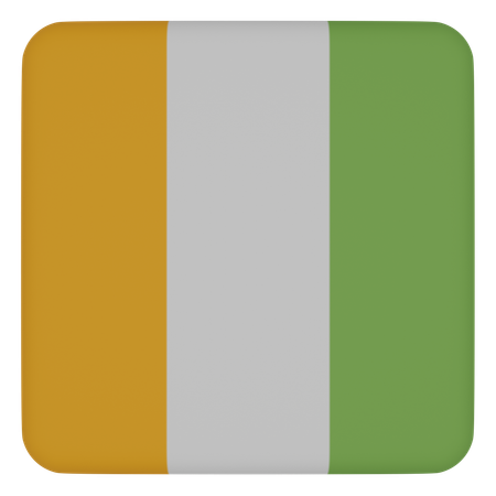 Ivory Coast  3D Icon