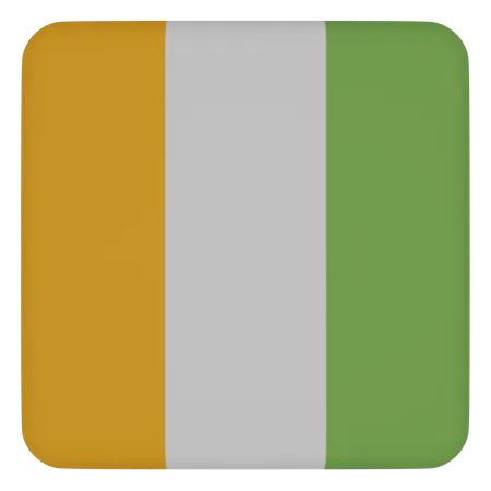 Ivory Coast  3D Icon