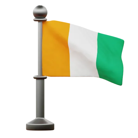 Ivory Coast Flag  3D Icon