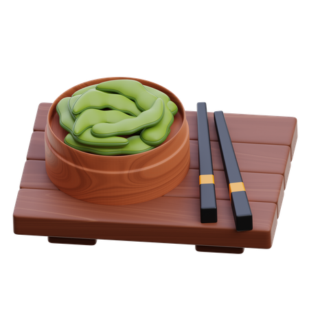 이자카야 스타일 에다마메  3D Icon