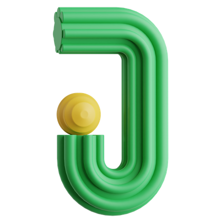 J  3D Icon