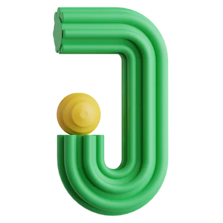 J  3D Icon