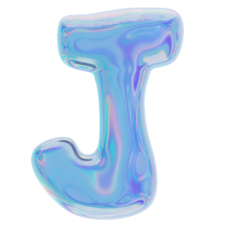 J Abstract Shape  3D Icon