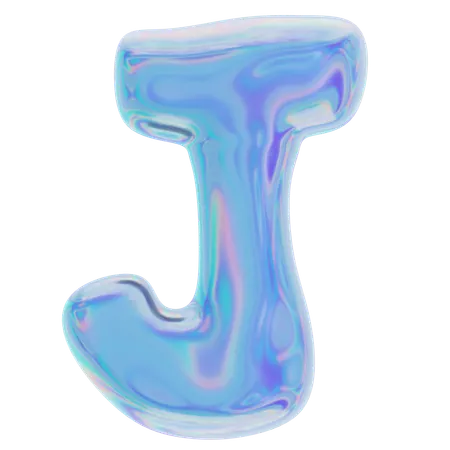 J Abstract Shape  3D Icon
