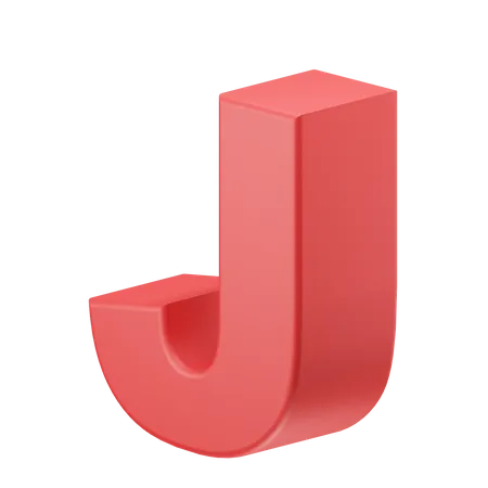Alfabeto j  3D Icon