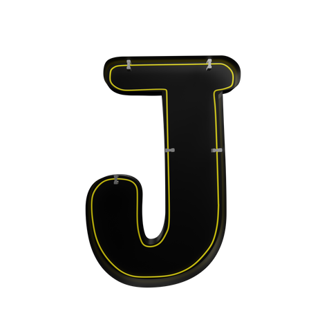 J alfabeto  3D Icon