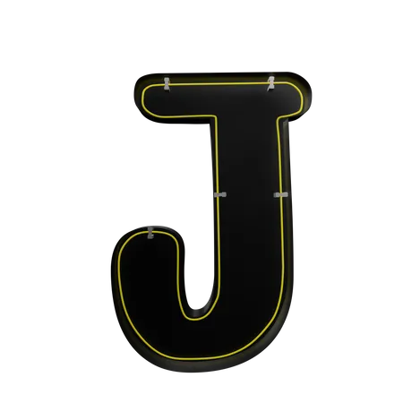 J alfabeto  3D Icon