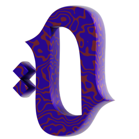 J Alphabet  3D Icon