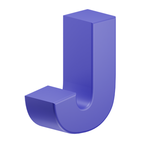 J Alphabet  3D Icon