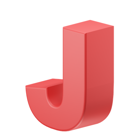 J Alphabet 3D Icon