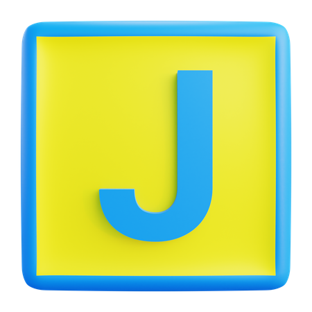 Buchstabe J  3D Icon