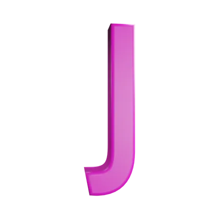 Letra j  3D Icon