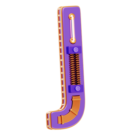 J Letter  3D Icon