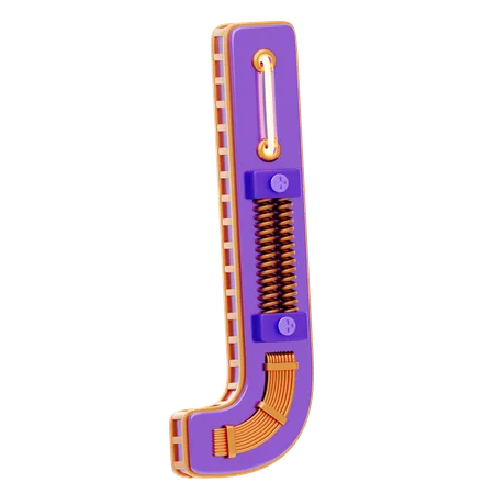 J Letter  3D Icon