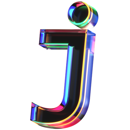 J Letter  3D Icon