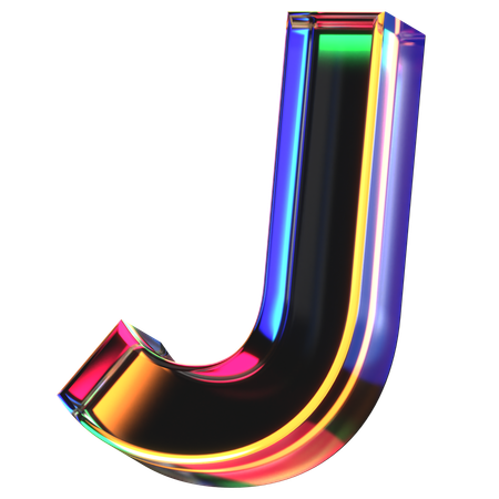 J Letter  3D Icon