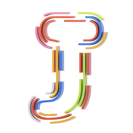 Lettre j  3D Icon