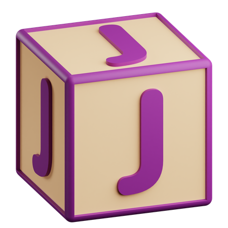 Lettre j  3D Icon