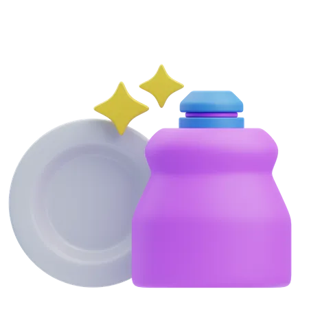 Jabón para platos  3D Icon