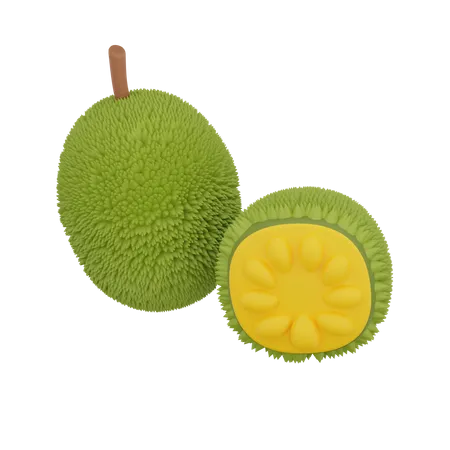 Jack Fruit  3D Illustration