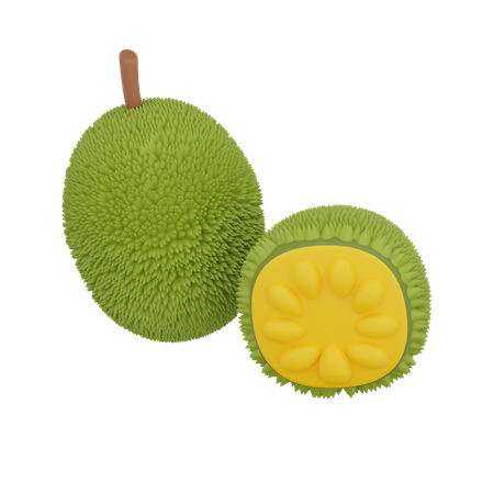 Jack Fruit 3D Illustration