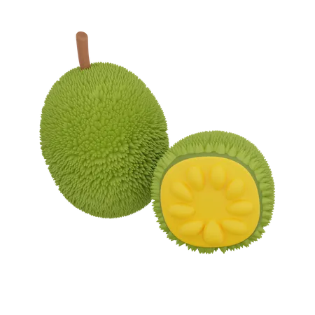Jack Fruit 3D Illustration