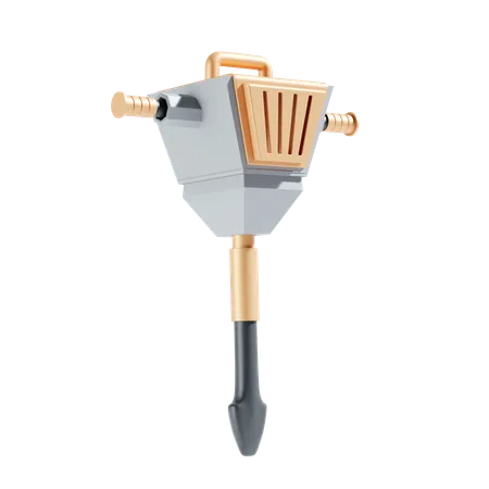 Jack Hammer 3 D Icon And Illustration 3D Icon