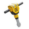 jack hammer machine 3d logos