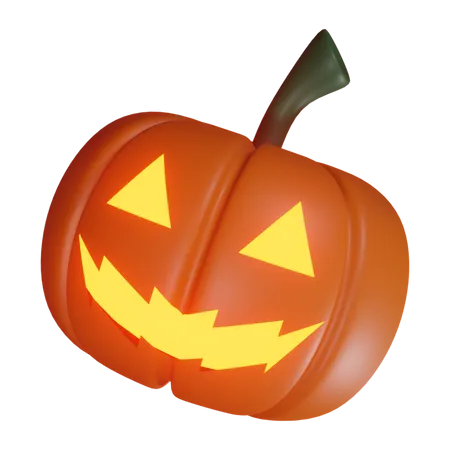 Jack O Lantern Cara De Abóbora  3D Icon